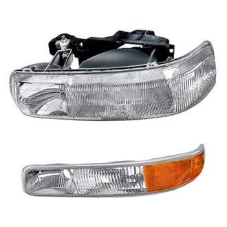 Replacement - 2-Piece Kit (Driver Side Headlight, Driver Side Turn Signal/Parking Light) (Standard Line)