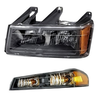 Replacement - 2-Piece Kit (Driver Side Headlight, Driver Side Turn Signal/Parking Light) (Standard Line)