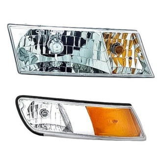 Replacement - 2-Piece Kit (Passenger Side Headlight, Passenger Side Turn Signal/Corner Light) (Standard Line)