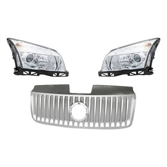Replacement - 3-Piece Kit (Driver and Passenger Side Headlights, Grille) (Standard Line)