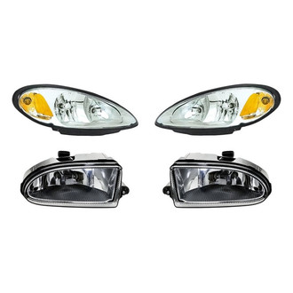 Replacement - 4-Piece Kit (Driver and Passenger Side Headlights, Driver and Passenger Side Fog Lights) (Standard Line)