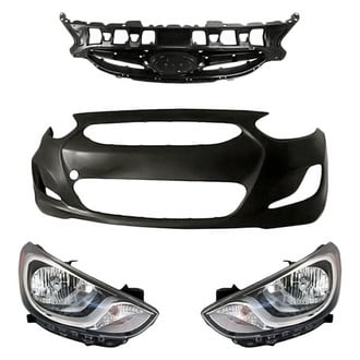 Replacement - 4-Piece Kit (Driver and Passenger Side Headlights, Front Bumper Cover, Grille) (Standard Line)