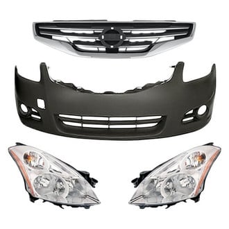 Replacement - 4-Piece Kit (Driver and Passenger Side Headlights, Front Bumper Cover, Grille) (Standard Line)