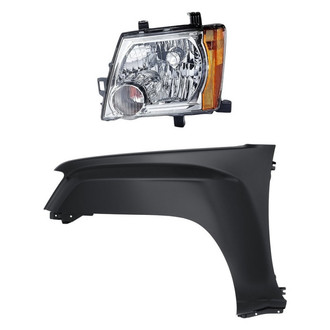 Replacement - 2-Piece Kit (Driver Side Headlight, Front Driver Side Fender) (Standard Line)
