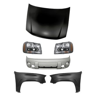Replacement - 6-Piece Kit (Driver and Passenger Side Headlights, Front Bumper Cover, Driver and Passenger Side Fenders, Hood Panel) (Standard Line)