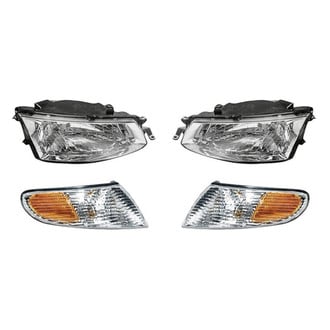Replacement - 4-Piece Kit (Driver and Passenger Side Headlights, Driver and Passenger Side Turn Signal/Corner Lights) (Standard Line)