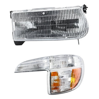 Replacement - 2-Piece Kit (Driver Side Headlight, Driver Side Turn Signal/Parking Light) (Standard Line)