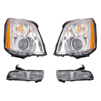 Replacement - 4-Piece Kit (Driver and Passenger Side Headlights, Driver and Passenger Side Fog Lights) (Standard Line)
