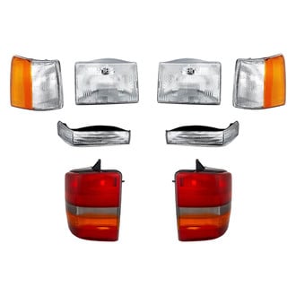 Replacement - 8-Piece Kit (Driver and Passenger Side Headlights, Driver and Passenger Side Tail Lights, Driver and Passenger Side Turn Signal/Corner Lights, Driver and Passenger Side Turn Signal/Parking Lights) (Standard Line)