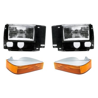 Replacement - 4-Piece Kit (Driver and Passenger Side Headlights, Driver and Passenger Side Turn Signal/Parking Lights) (Standard Line)