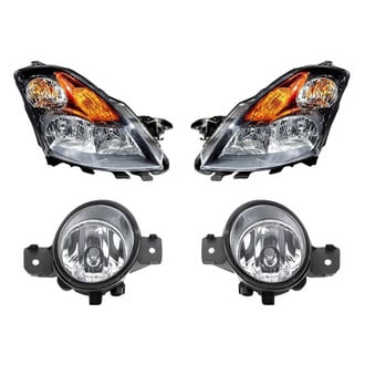 Replacement - 4-Piece Kit (Driver and Passenger Side Headlights, Driver and Passenger Side Fog Lights) (Standard Line)