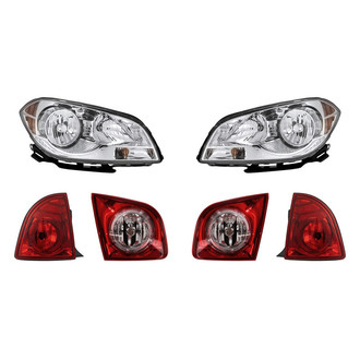 Replacement - 6-Piece Kit (Driver and Passenger Side Headlights, Driver and Passenger Side Tail Lights)