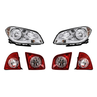 Replacement - 6-Piece Kit (Driver and Passenger Side Headlights, Driver and Passenger Side Tail Lights)