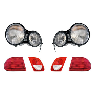 Replacement - 6-Piece Kit (Driver and Passenger Side Headlights, Driver and Passenger Side Tail Lights)