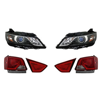 Replacement - 6-Piece Kit (Driver and Passenger Side Headlights, Driver and Passenger Side Tail Lights)
