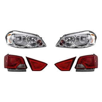 Replacement - 6-Piece Kit (Driver and Passenger Side Headlights, Driver and Passenger Side Tail Lights)