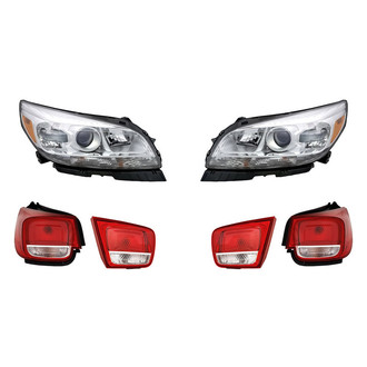 Replacement - 6-Piece Kit (Driver and Passenger Side Headlights, Driver and Passenger Side Tail Lights)