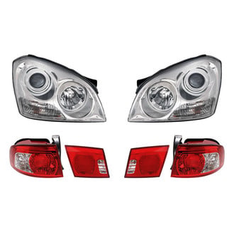 Replacement - 6-Piece Kit (Driver and Passenger Side Headlights, Driver and Passenger Side Tail Lights)