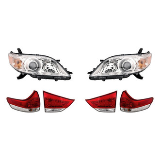 Replacement - 6-Piece Kit (Driver and Passenger Side Headlights, Driver and Passenger Side Tail Lights)
