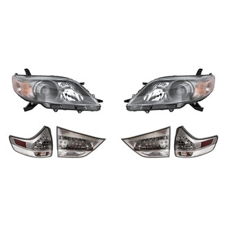 Replacement - 6-Piece Kit (Driver and Passenger Side Headlights, Driver and Passenger Side Tail Lights)