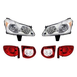 Replacement - 6-Piece Kit (Driver and Passenger Side Headlights, Driver and Passenger Side Tail Lights)