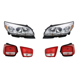 Replacement - 6-Piece Kit (Driver and Passenger Side Headlights, Driver and Passenger Side Tail Lights)