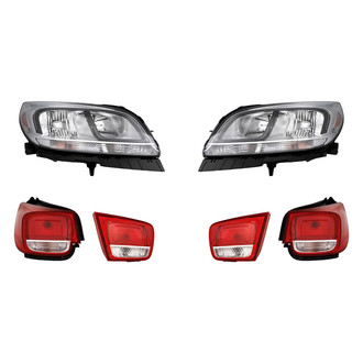 Replacement - 6-Piece Kit (Driver and Passenger Side Headlights, Driver and Passenger Side Tail Lights)