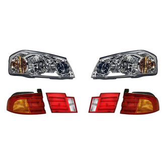Replacement - 6-Piece Kit (Driver and Passenger Side Headlights, Driver and Passenger Side Tail Lights)