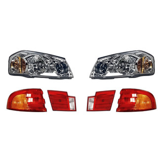 Replacement - 6-Piece Kit (Driver and Passenger Side Headlights, Driver and Passenger Side Tail Lights)
