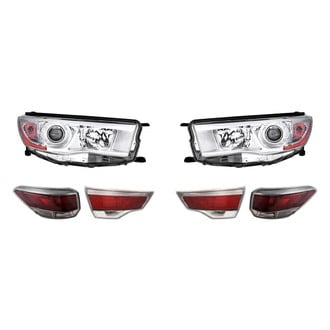 Replacement - 6-Piece Kit (Driver and Passenger Side Headlights, Driver and Passenger Side Tail Lights)
