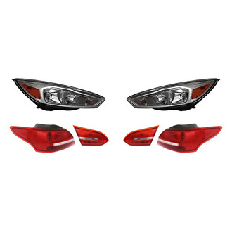 Replacement - 6-Piece Kit (Driver and Passenger Side Headlights, Driver and Passenger Side Tail Lights)