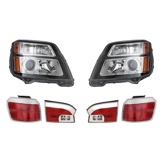 Replacement - 6-Piece Kit (Driver and Passenger Side Headlights, Driver and Passenger Side Tail Lights)