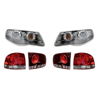 Replacement - 6-Piece Kit (Driver and Passenger Side Headlights, Driver and Passenger Side Tail Lights)
