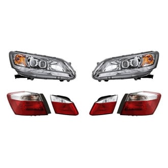 Replacement - 6-Piece Kit (Driver and Passenger Side Headlights, Driver and Passenger Side Tail Lights)