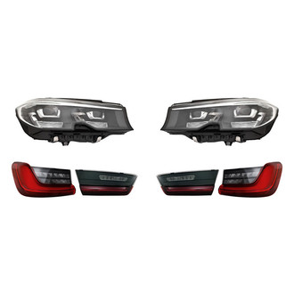 Replacement - 6-Piece Kit (Driver and Passenger Side Headlights, Driver and Passenger Side Tail Lights)
