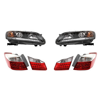 Replacement - 6-Piece Kit (Driver and Passenger Side Headlights, Driver and Passenger Side Tail Lights)