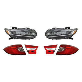 Replacement - 6-Piece Kit (Driver and Passenger Side Headlights, Driver and Passenger Side Tail Lights)