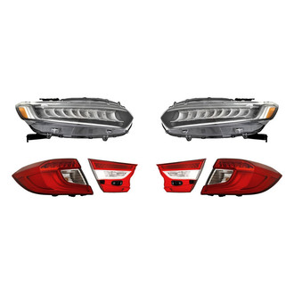 Replacement - 6-Piece Kit (Driver and Passenger Side Headlights, Driver and Passenger Side Tail Lights)