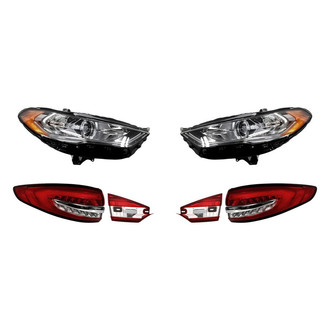 Replacement - 6-Piece Kit (Driver and Passenger Side Headlights, Driver and Passenger Side Tail Lights)