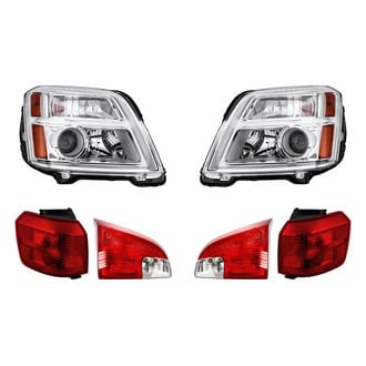 Replacement - 6-Piece Kit (Driver and Passenger Side Headlights, Driver and Passenger Side Tail Lights)