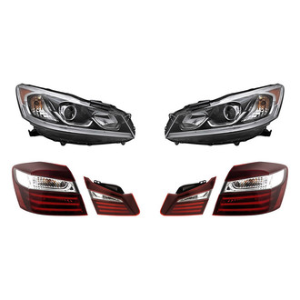 Replacement - 6-Piece Kit (Driver and Passenger Side Headlights, Driver and Passenger Side Tail Lights)