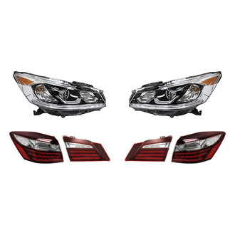 Replacement - 6-Piece Kit (Driver and Passenger Side Headlights, Driver and Passenger Side Tail Lights)