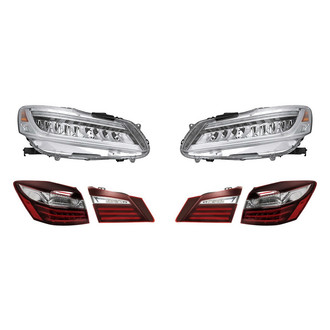 Replacement - 6-Piece Kit (Driver and Passenger Side Headlights, Driver and Passenger Side Tail Lights)