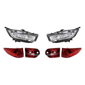 Replacement - 6-Piece Kit (Driver and Passenger Side Headlights, Driver and Passenger Side Tail Lights)