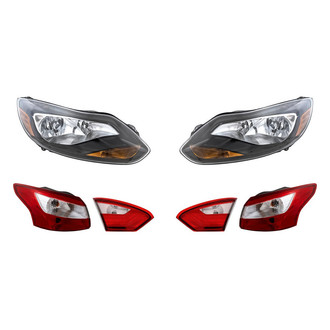 Replacement - 6-Piece Kit (Driver and Passenger Side Headlights, Driver and Passenger Side Tail Lights)