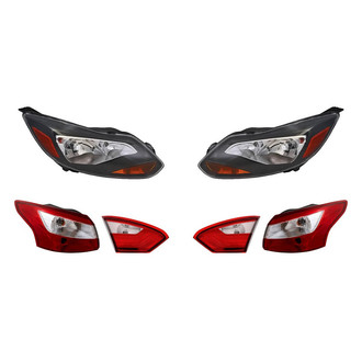 Replacement - 6-Piece Kit (Driver and Passenger Side Headlights, Driver and Passenger Side Tail Lights)