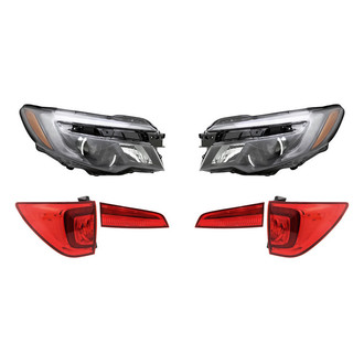 Replacement - 6-Piece Kit (Driver and Passenger Side Headlights, Driver and Passenger Side Tail Lights)