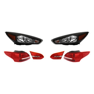 Replacement - 6-Piece Kit (Driver and Passenger Side Headlights, Driver and Passenger Side Tail Lights)