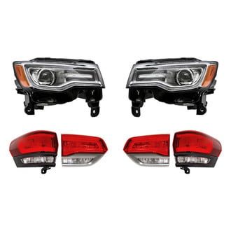 Replacement - 6-Piece Kit (Driver and Passenger Side Headlights, Driver and Passenger Side Tail Lights)