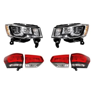 Replacement - 6-Piece Kit (Driver and Passenger Side Headlights, Driver and Passenger Side Tail Lights)